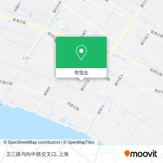 卫三路与向中路交叉口地图