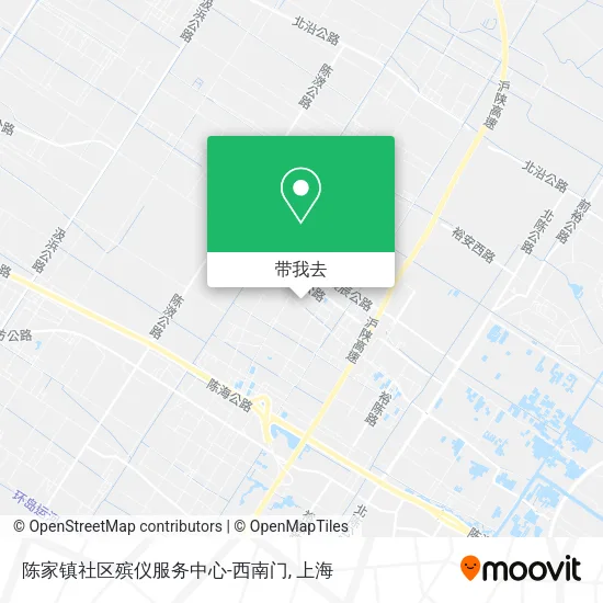 陈家镇社区殡仪服务中心-西南门地图