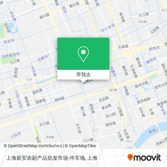 上海新安农副产品批发市场-停车场地图