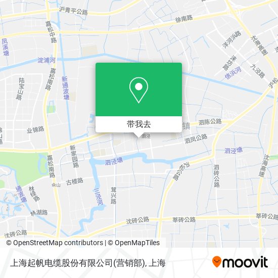 上海起帆电缆股份有限公司(营销部)地图