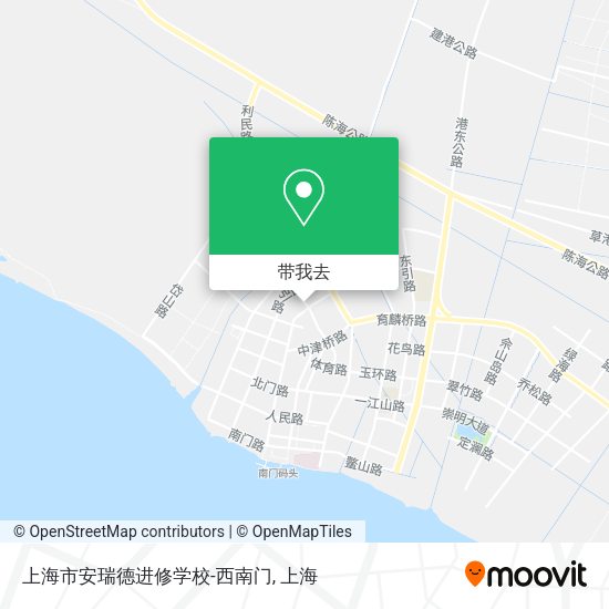 上海市安瑞德进修学校-西南门地图