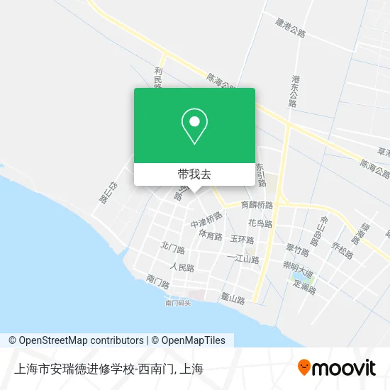 上海市安瑞德进修学校-西南门地图