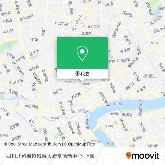 四川北路街道残疾人康复活动中心地图