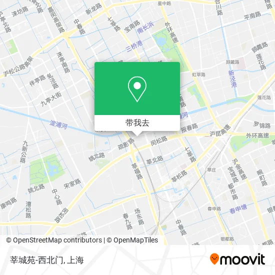 莘城苑-西北门地图