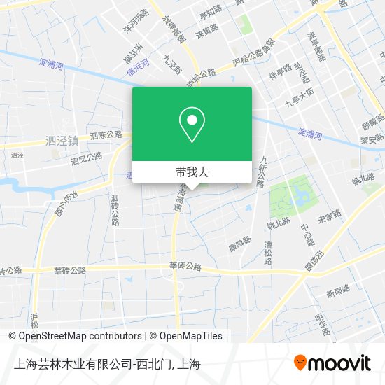 上海芸林木业有限公司-西北门地图