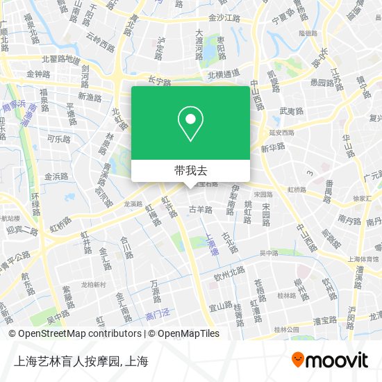 上海艺林盲人按摩园地图