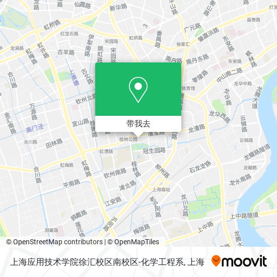 上海应用技术学院徐汇校区南校区-化学工程系地图