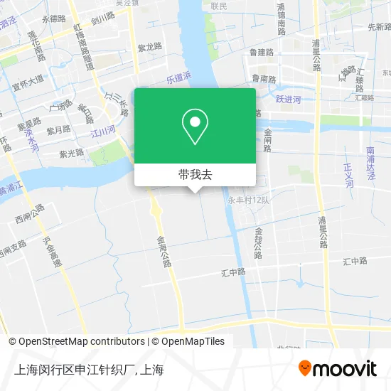 上海闵行区申江针织厂地图