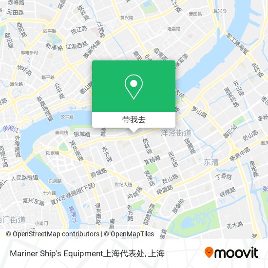 Mariner Ship's Equipment上海代表处地图