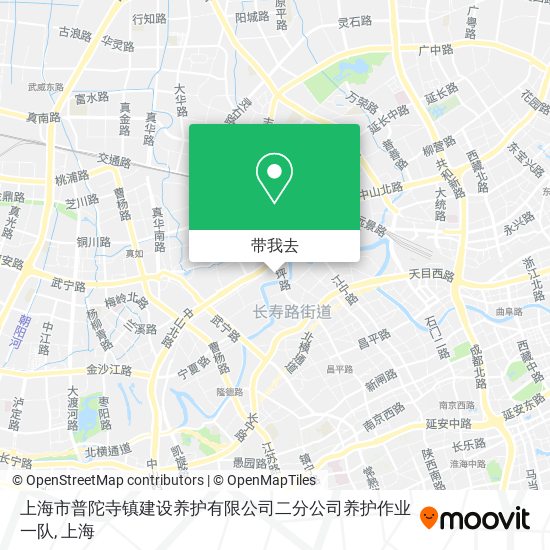 上海市普陀寺镇建设养护有限公司二分公司养护作业一队地图