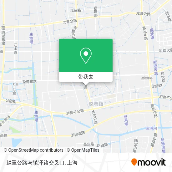 赵重公路与镇泽路交叉口地图