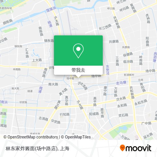 林东家炸酱面(场中路店)地图