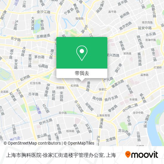 上海市胸科医院-徐家汇街道楼宇管理办公室地图