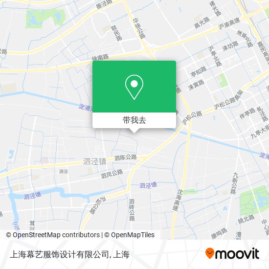 上海幕艺服饰设计有限公司地图