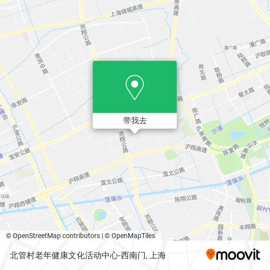 北管村老年健康文化活动中心-西南门地图
