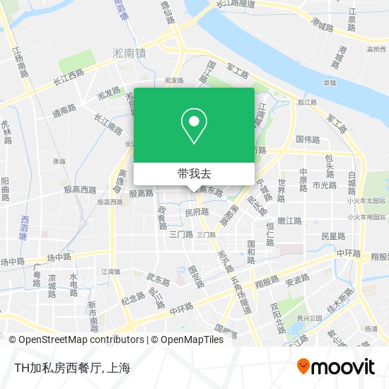 TH加私房西餐厅地图