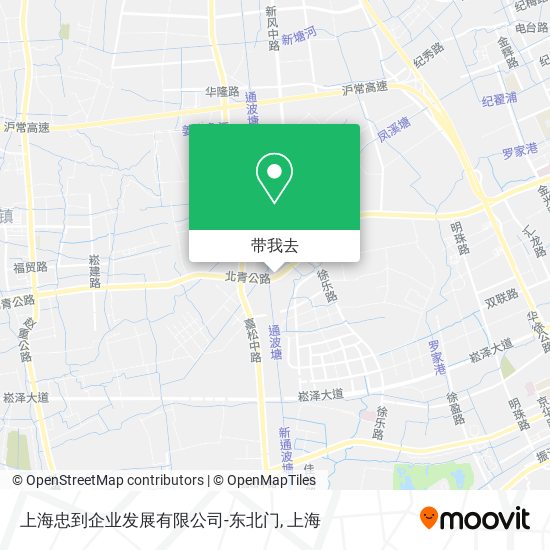 上海忠到企业发展有限公司-东北门地图