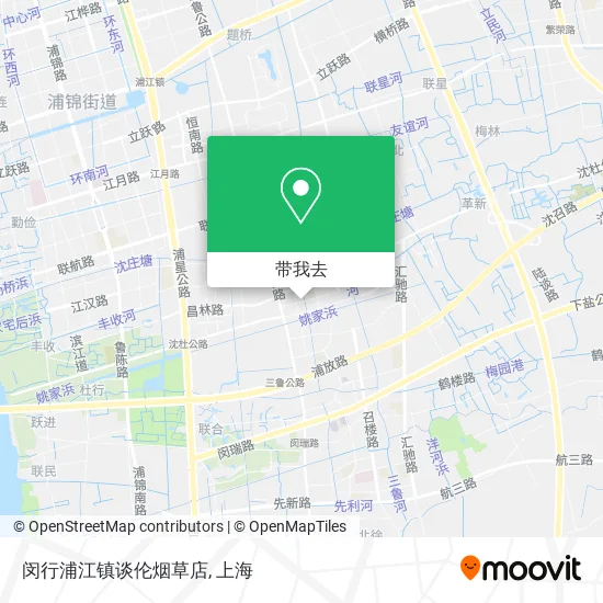 闵行浦江镇谈伦烟草店地图