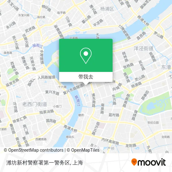 潍坊新村警察署第一警务区地图