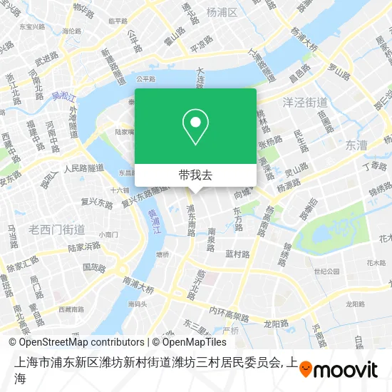 上海市浦东新区潍坊新村街道潍坊三村居民委员会地图