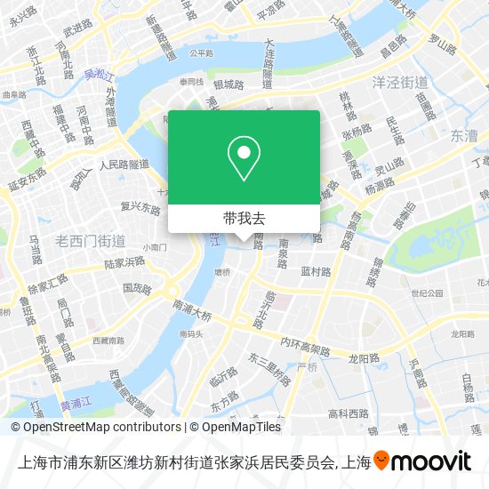 上海市浦东新区潍坊新村街道张家浜居民委员会地图