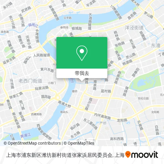 上海市浦东新区潍坊新村街道张家浜居民委员会地图