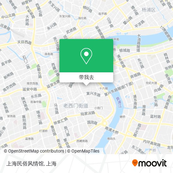 上海民俗风情馆地图