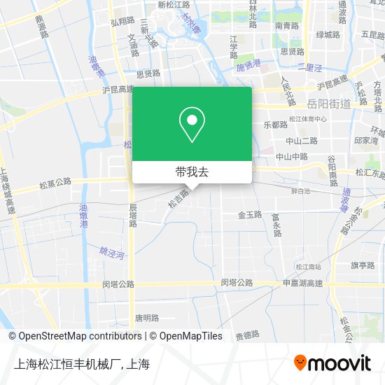 上海松江恒丰机械厂地图