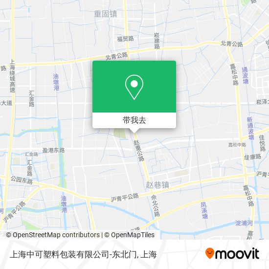 上海中可塑料包装有限公司-东北门地图