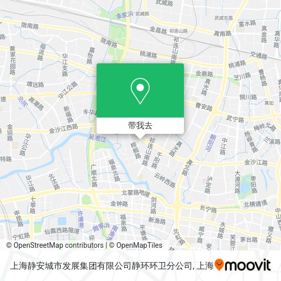 上海静安城市发展集团有限公司静环环卫分公司地图