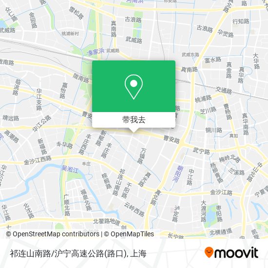 祁连山南路/沪宁高速公路(路口)地图