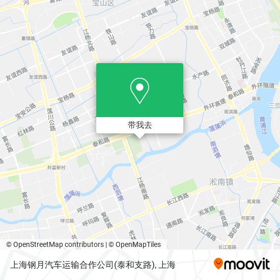 上海钢月汽车运输合作公司(泰和支路)地图