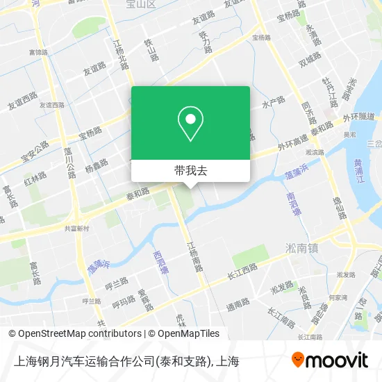 上海钢月汽车运输合作公司(泰和支路)地图