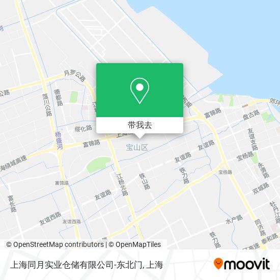 上海同月实业仓储有限公司-东北门地图