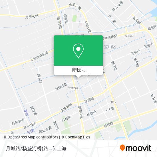 月城路/杨盛河桥(路口)地图