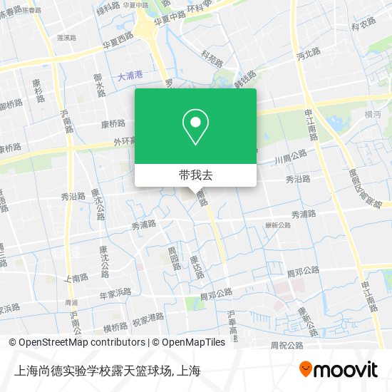 上海尚德实验学校露天篮球场地图