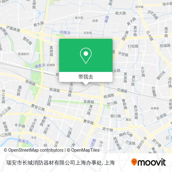 瑞安市长城消防器材有限公司上海办事处地图