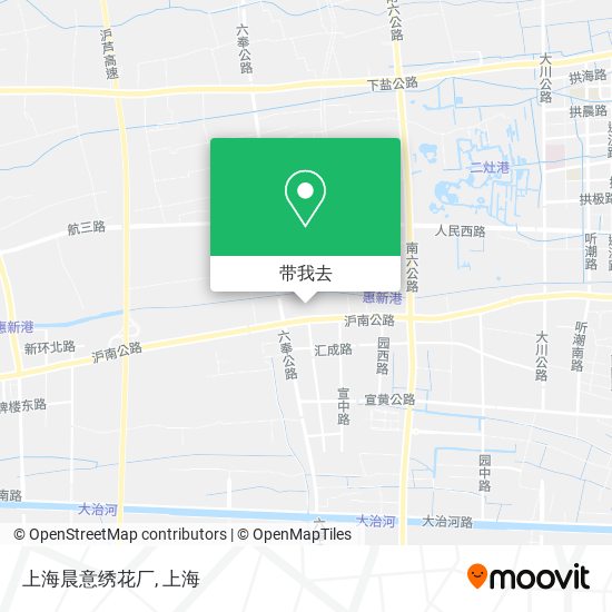 上海晨意绣花厂地图