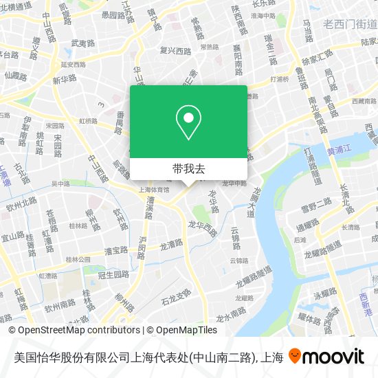 美国怡华股份有限公司上海代表处(中山南二路)地图