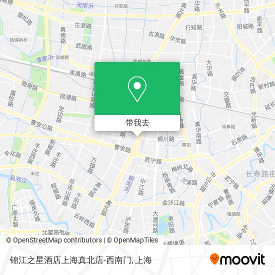 锦江之星酒店上海真北店-西南门地图