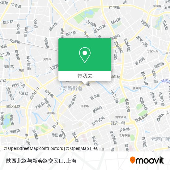 陕西北路与新会路交叉口地图