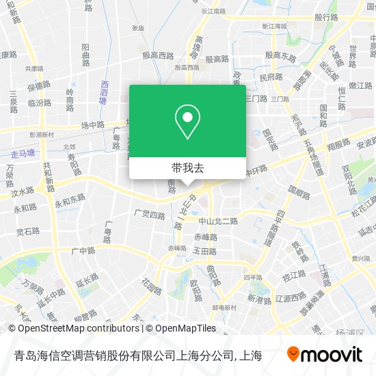 青岛海信空调营销股份有限公司上海分公司地图