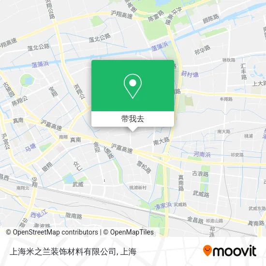 上海米之兰装饰材料有限公司地图