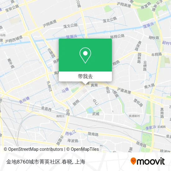 金地8760城市菁英社区.春晓地图