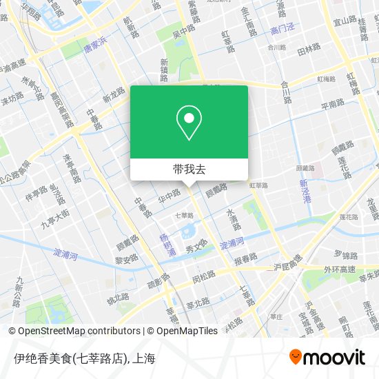 伊绝香美食(七莘路店)地图