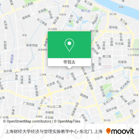 上海财经大学经济与管理实验教学中心-东北门地图