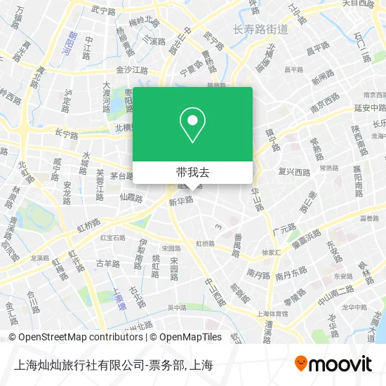 上海灿灿旅行社有限公司-票务部地图