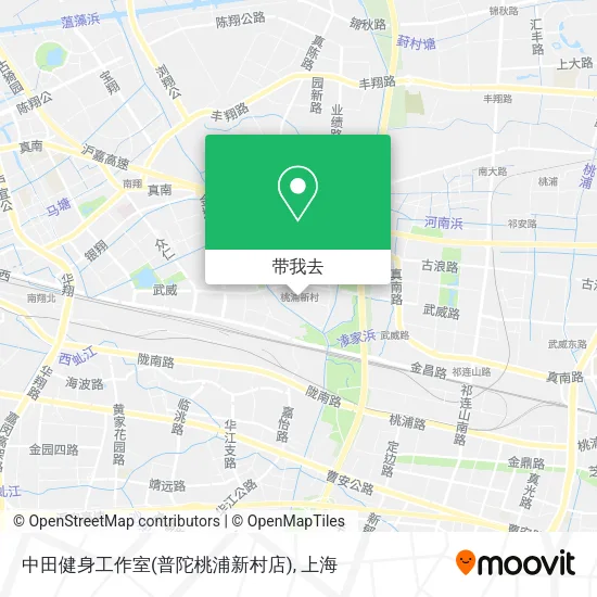中田健身工作室(普陀桃浦新村店)地图