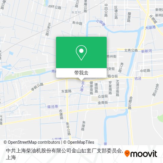 中共上海柴油机股份有限公司金山缸套厂支部委员会地图