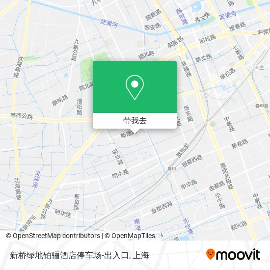 新桥绿地铂骊酒店停车场-出入口地图